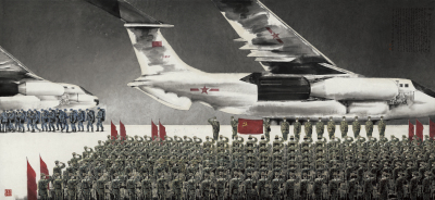 使命—中国人民解放军驰援武汉    190cm×410cm      2020年.jpg